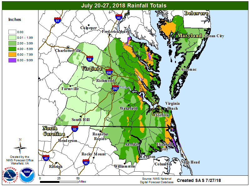 Virginia Flood Zone Map Get Latest Map Update   7 Day Precip 